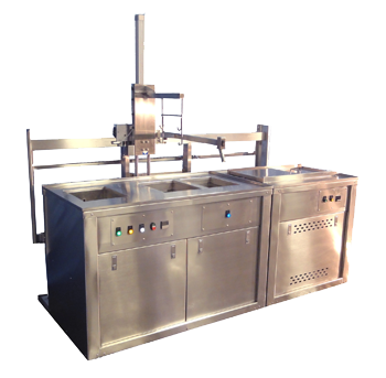 automated ultrasonic cleaning bench